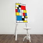 Wallity FAMOUSART-020 Lienzo Decorativo de Piet Mondrian 45 x 70 cm